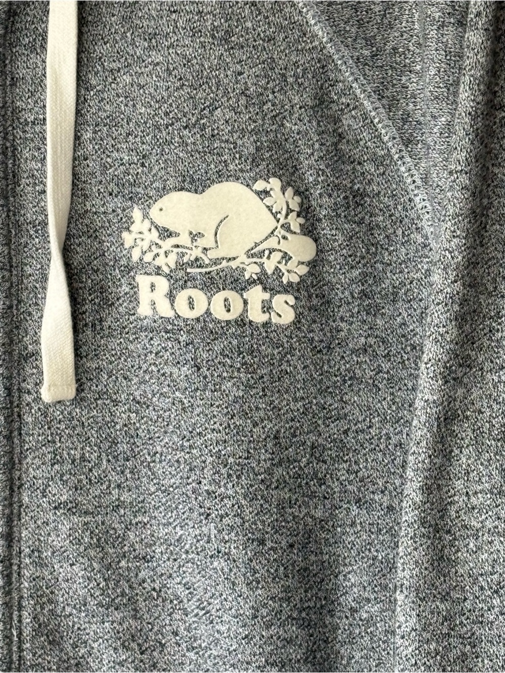 Roots Heather Grey Women’s Zip-Up Hoodie Sweatshirt XL EUC - Picture 4 of 10